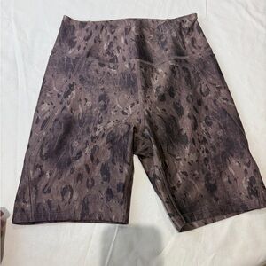 Leopard Print Biker Shorts-Freely